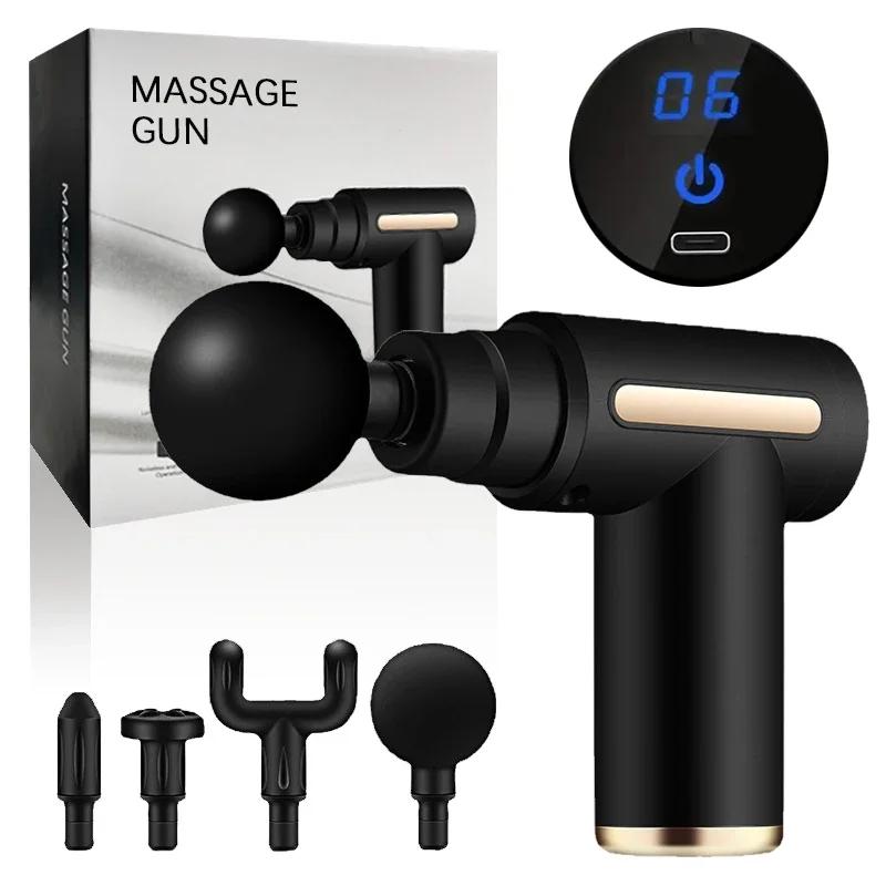 Bærbar Fascia Gun Deep Tissue Massasje Mini Lett og justerbar hastighet massasjeutstyr egnet for hele kroppen