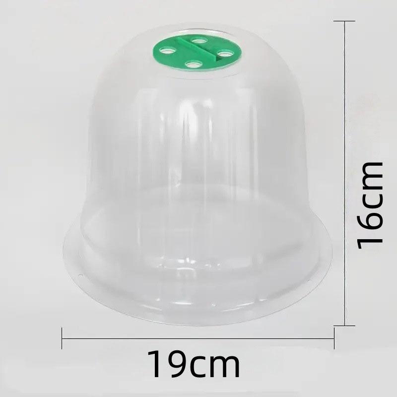 Transparent, Breathable Seedling Cover: Wind & Rainproof, Heat-Preserving Bell Cover for Fruits, Vegetables, & Flowers.