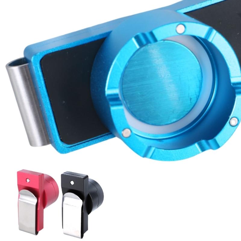 Pool Billiard Cue Chalk Holder, Pool Magnetic Chalk Holder Aluminium Magnetic Snooker Belt Clip Billiard Chalk Holder