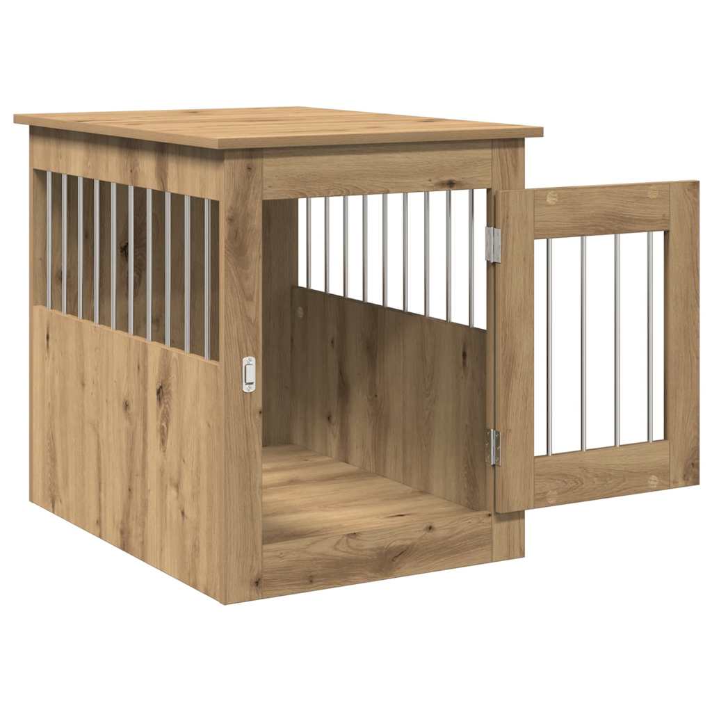 Dog Pen, Artisan Oak, 55X75X65Cm, Wood-Based Material