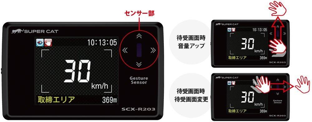 Yupiteru SCX-R203 Integrated Radar Detector with GPS and False Alarm Reduction