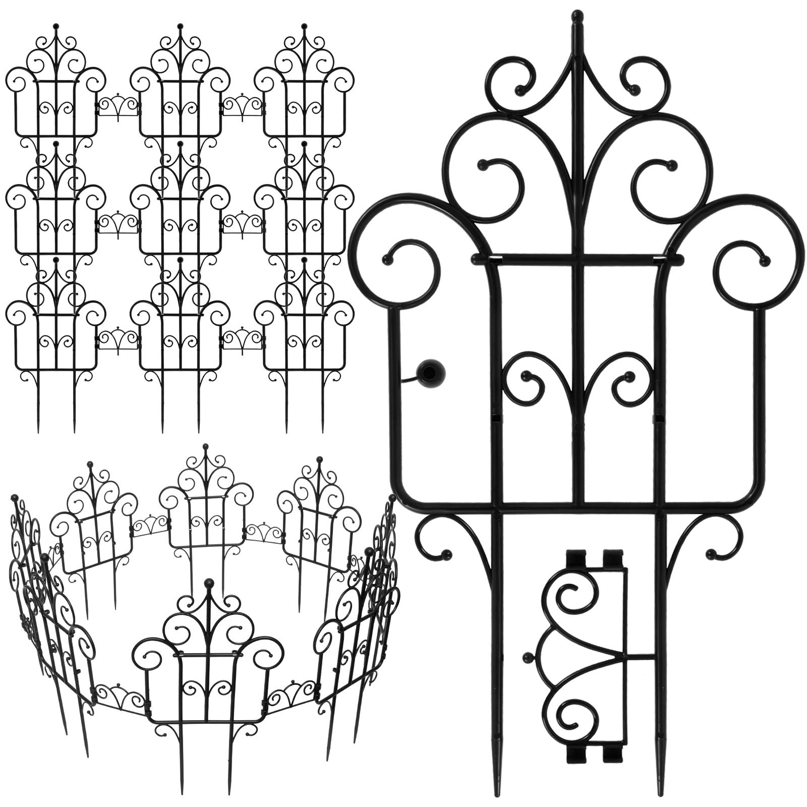 

10 шт. садовый забор декоративный забор ландшафтный бордюр садовое украшение садовое украшение можно расширить и сложить по высоте