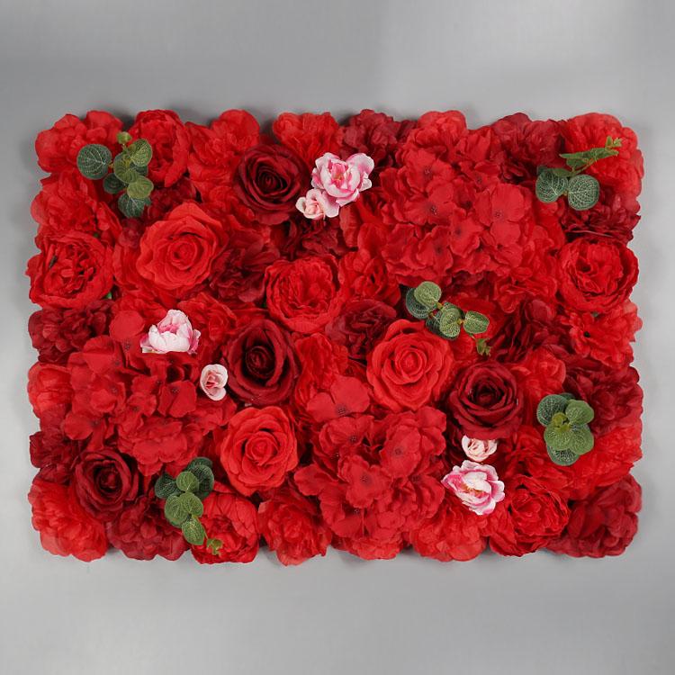 40*60cm Simulated Flower Wall Plant Background Wall Simulated Artificial  Flower Wall Decoration Indoor Scenery Wedding Roses