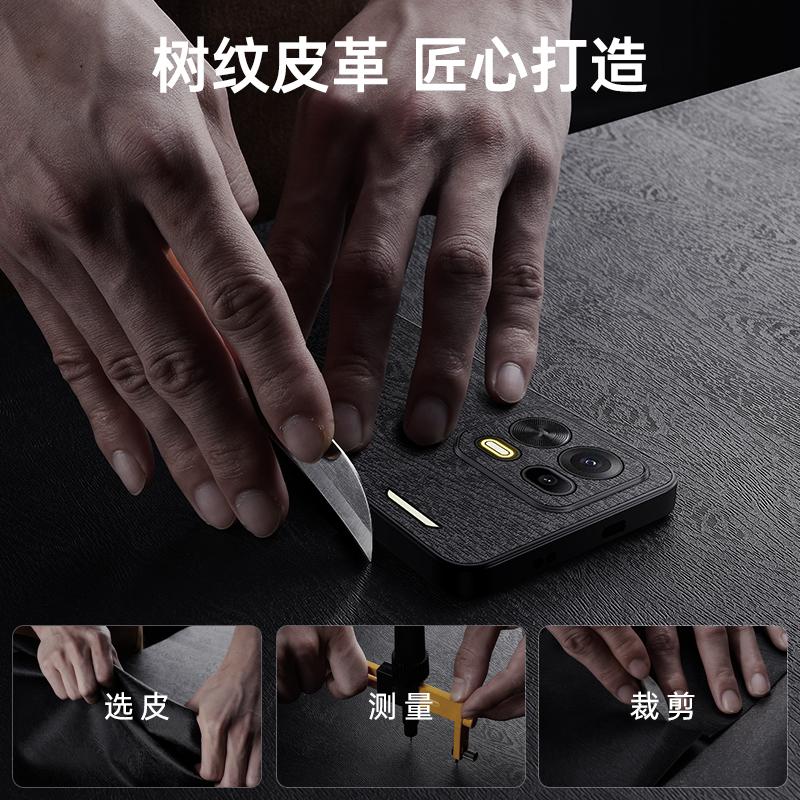 Luxury Tree Grain Leather Case For OPPO K15 Pro Plus Shockproof Anti-fall Lens Full Protection Cover Bumper For OPPO K15 Pro+