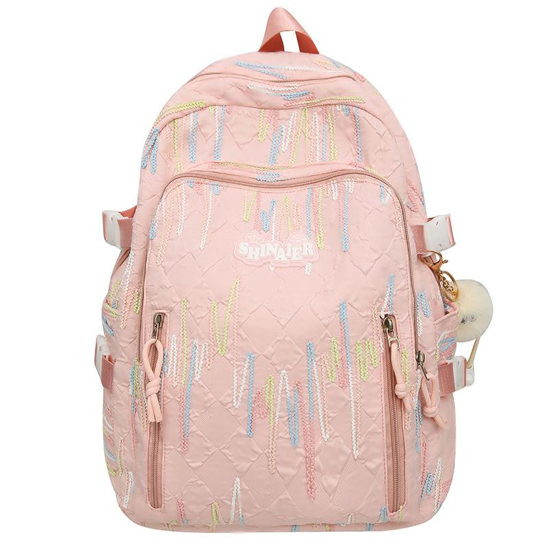 Schulranzen für Kinder Grundschüler Mädchen Junior High School Schüler College-Studenten Buchstaben-Rucksack