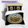 Prehistoric Glass Pattern Bedding,Quilt Set Quilt Cover Pillowcase Home Birthday Gift (1*duvet cover+2*pillowcase,without core)
