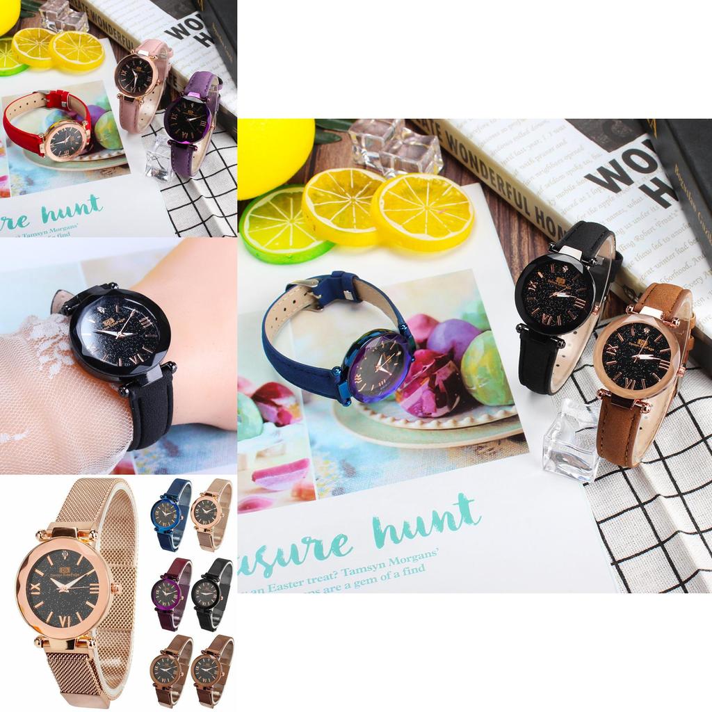 Premium Starry Sky Watch With Waterproof Design And Magnet Strap Buckle For All Occasions