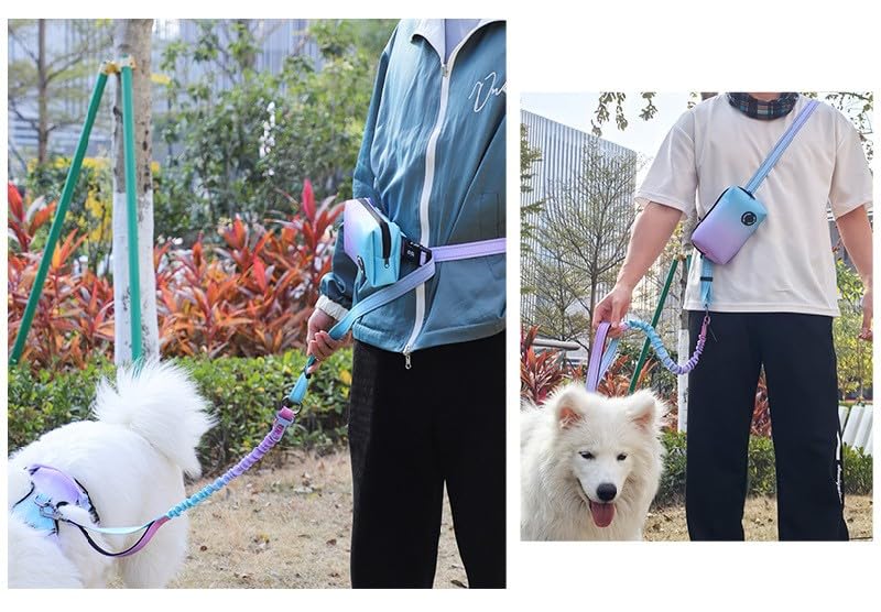 Homie Pettie Multifunctional Dog Shoulder Crossbody Car Adjustable Length 30cm Shock 3M Reflective Gradient High Long and Short for Large and Medium