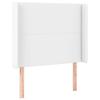VidaXL Tête de Lit à LED Meuble de Chambre à Coucher Accessoire de Lit Simple Tête de Cadre de Lit Intérieur Blanc 3123841