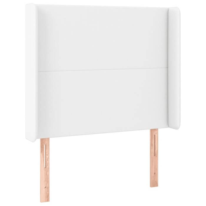 VidaXL Tête de Lit à LED Meuble de Chambre à Coucher Accessoire de Lit Simple Tête de Cadre de Lit Intérieur Blanc 3123841