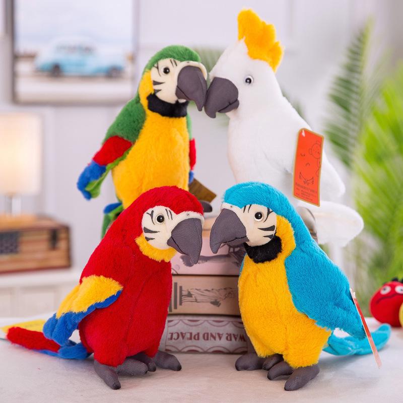 Creative Cute Macaw Parrot Plush Toy - Funny Bird Doll & Children's Birthday Gift