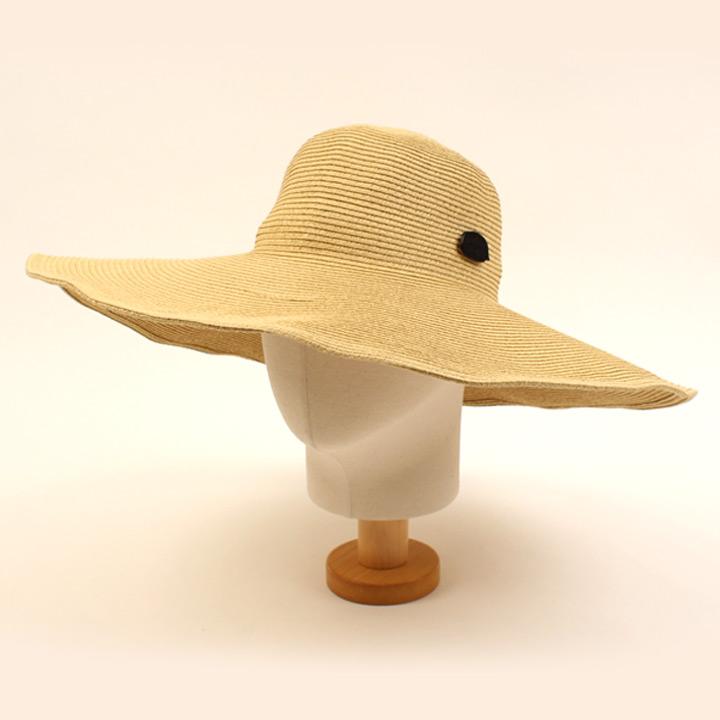 Yunibeosyeolkemiseuteuli Long Beige Wire Cloche Hat Bk Summer Fedora