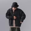 Li Ning CF Outdoor Water-Resistant Solid Color Casual Sports Zip-Up Long Sleeve Jacket Men Jackets Black AJDU247-3