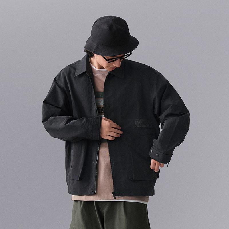 Li Ning CF Outdoor Water-Resistant Solid Color Casual Sports Zip-Up Long Sleeve Jacket Men Jackets Black AJDU247-3