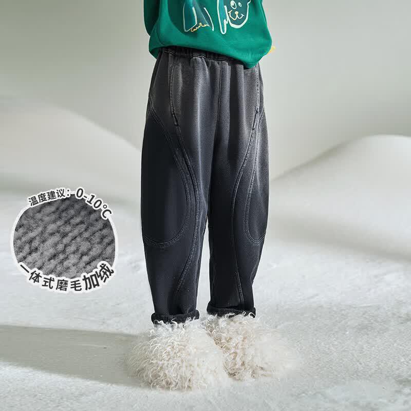 Little Daily Wear Kids Cotton Blend Winter Long Pants 120 cm