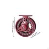 Fly Reel with Line Aluminum Alloy Fishing Large-Capacity for Anglers