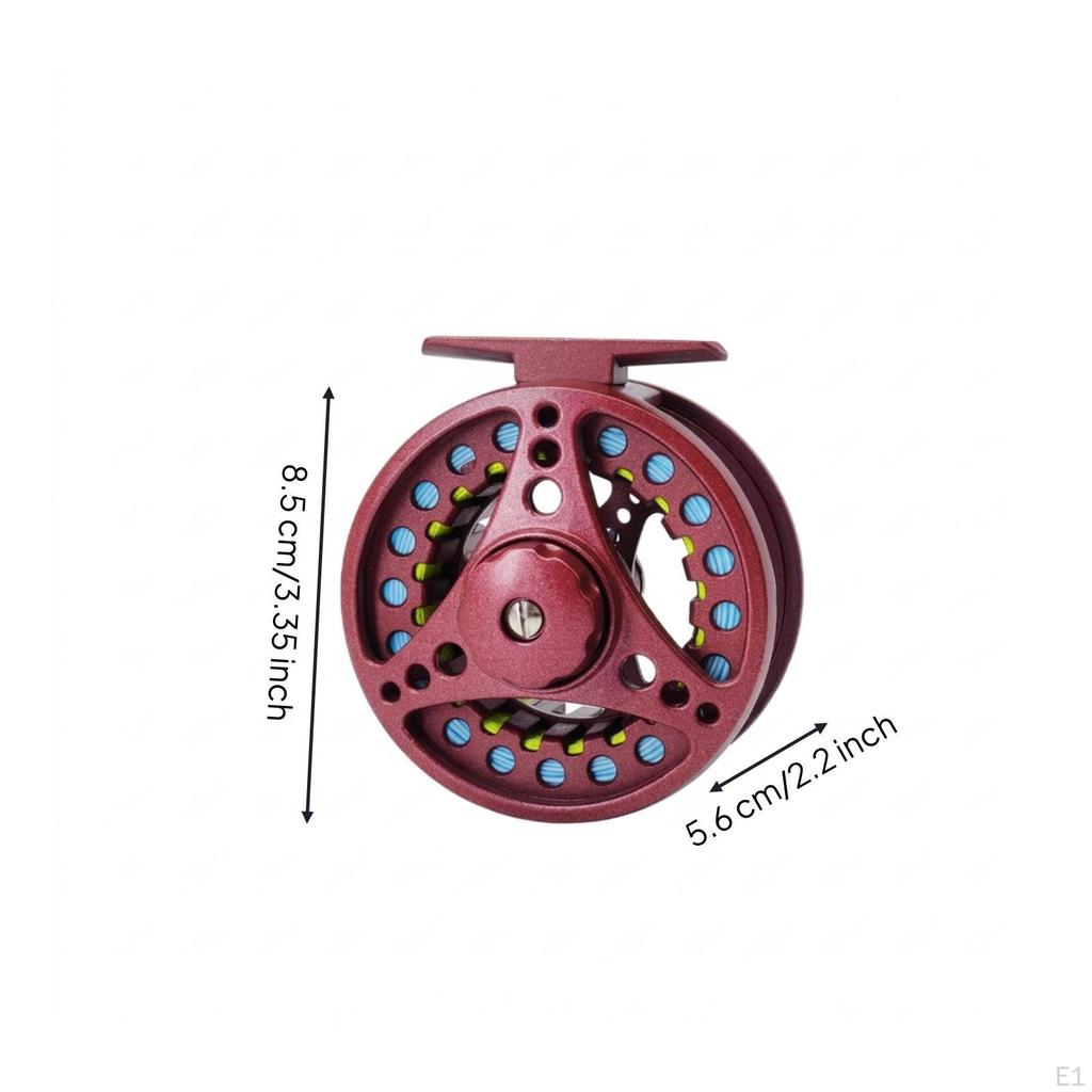 Fly Reel with Line Aluminum Alloy Fishing Large-Capacity for Anglers