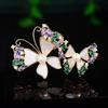 Butterfly Double Flight Brooch, High-end Feminine Charm, Mother-of-pearl Imitation Brooch, Light Luxury Design, Suit Pin
