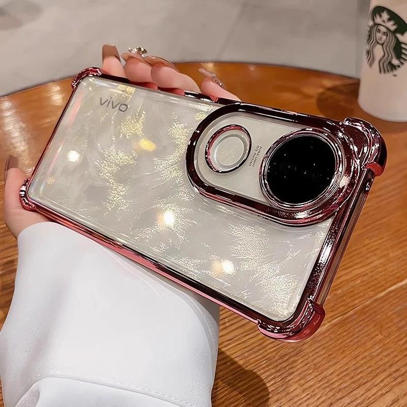 Case For Vivo V50 V40 Pro V30 V29 V27 V25 E 5G V50 Lite V40 Camera Protection Transparent Silicone Phone Cover Shockproof Bumper