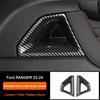 Carbon Fiber Interior Upgrade Overlay Covers For Ford Ranger Wildtrak T9 2023-2025 Rear Air Outlet Center Gear Shift Panel