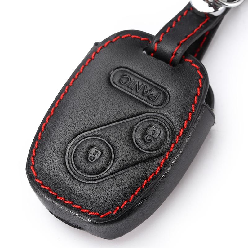 Premium Leather Key Case for 7th Gen Honda Accord, Old Civic, CRV, Fit, and Odyssey (US Version)