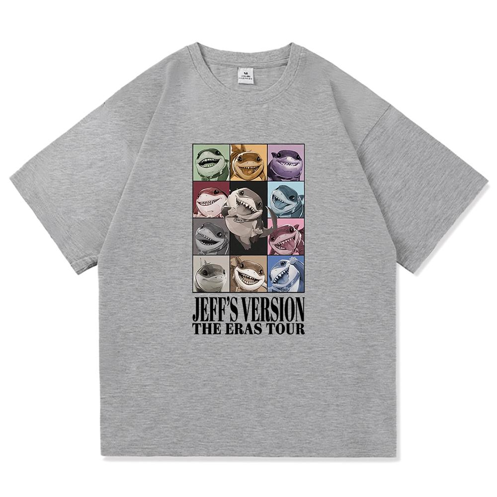 Vintage Jeff The Land Shark The Eras Tour T Shirt Fashion Men Funny Cute Landshark Tshirt Unisex High Quality Cotton Tees Shirts