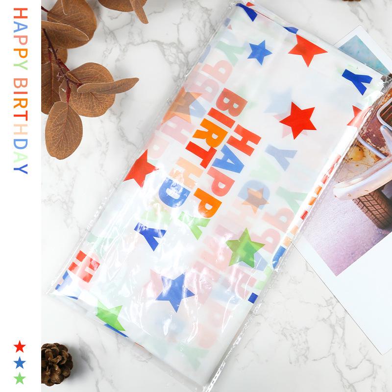 Rectangular Disposable Tablecloth for Birthday Parties & Outdoor Events