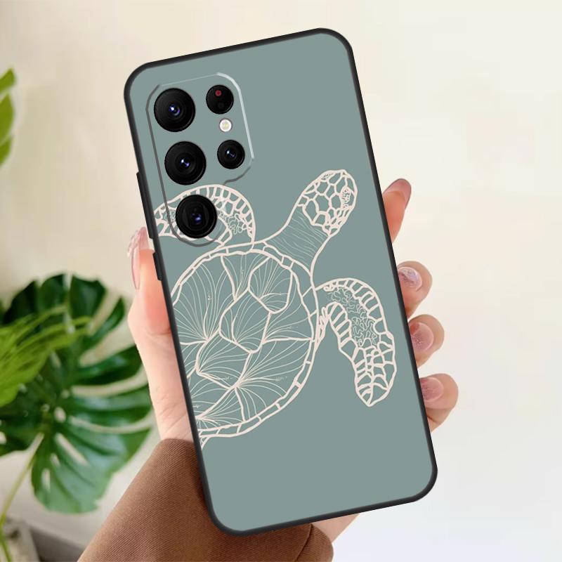Sea Turtle Soft Case For Samsung Galaxy S25 S21 S22 S23 S24 Ultra S9 S10 Plus S20 FE S24 FE Phone Cover