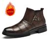 Mode Britischer Stil Herren Echtleder Schuhe Dicke Sohle High Top Workwear Schuhe Büro Business Stiefel für Herren Höhenerhöhung