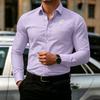 Men's Shirt Collar Long Sleeved Shirt Rose Print Design Simple Slim Fit Single Breasted Men's Top