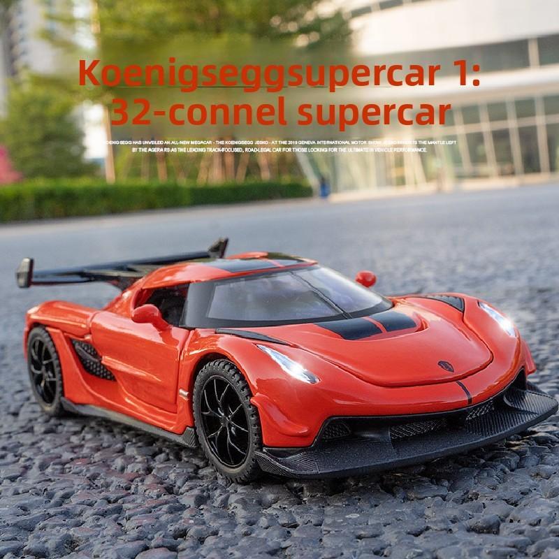 Jesko Koenigsegg 132 Alloy Car Model With Light Sound For Gift Toy Display