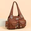 Women's Handbag Large Capacity Commuting Shoulder Bag PU Crossbody Bag
