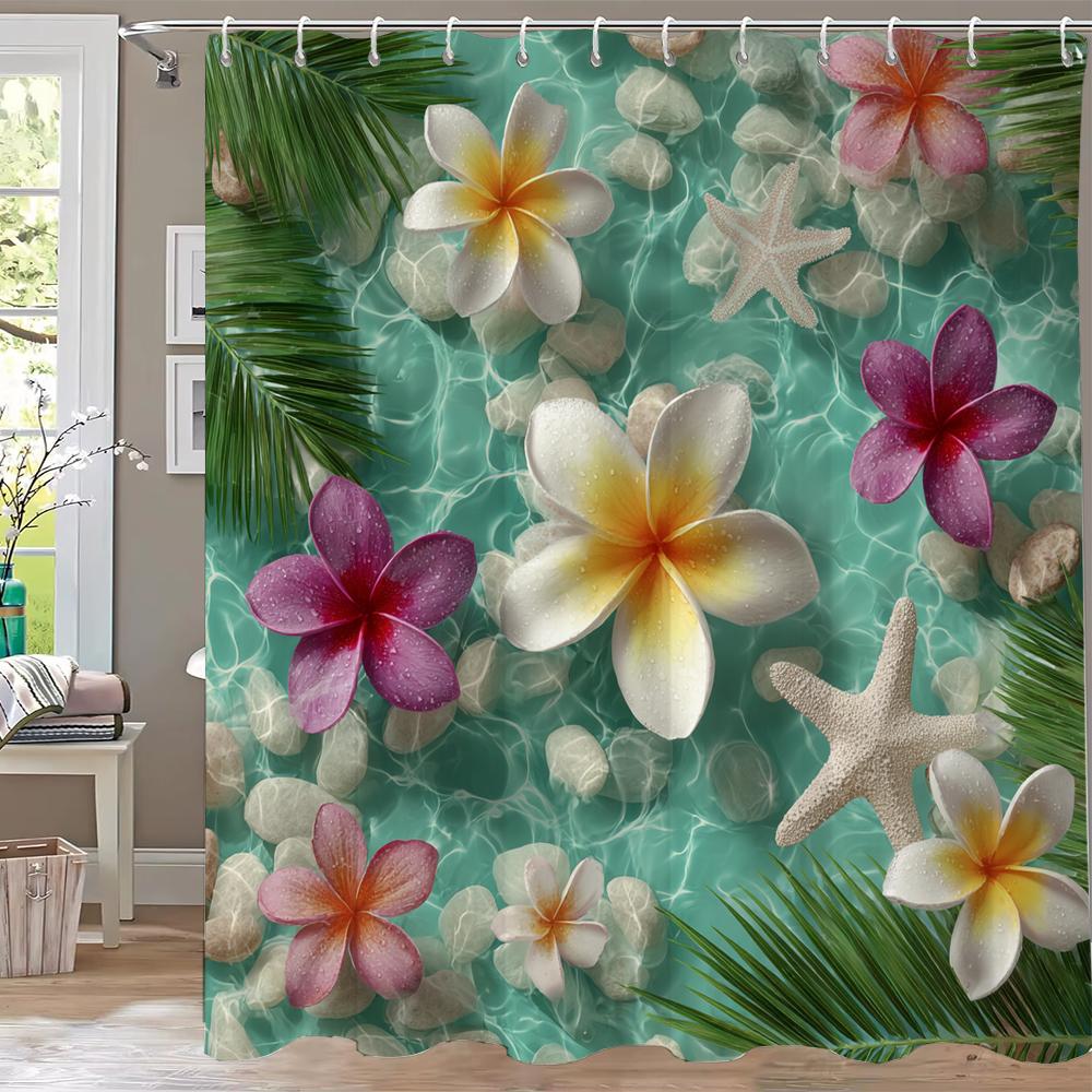 Winter Christmas Shower Curtains Town Street Snowman Snow Mountain Scenery New Year Xmas Home Bathroom Decor Bath Curtain Set