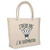Beach Bag - PLANETEE - Insulated Beach Bag Badminton I Can't - Cotton - Large Capacity - Printed In France