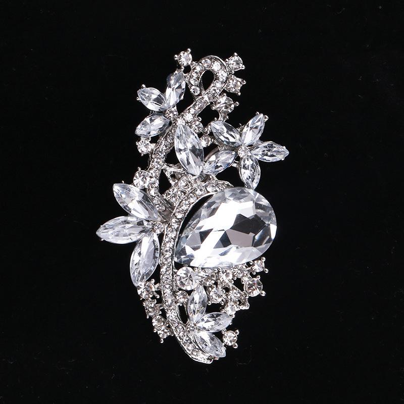 Legierung Mode Kreative Persönlichkeit Kristallglas Brosche Brosche Brosche Damen Kleidung Zubehör