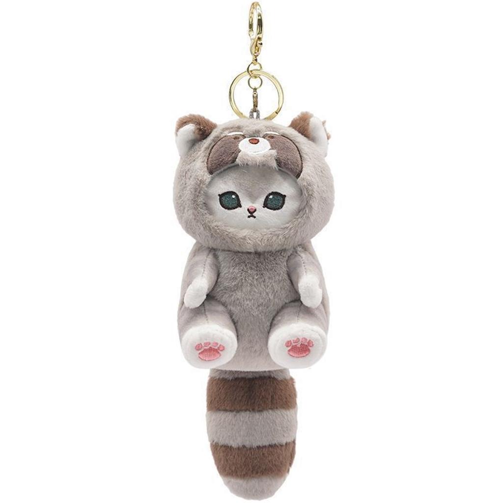 Raccoon Plush Pendant Keychain Cute Doll Small Gift