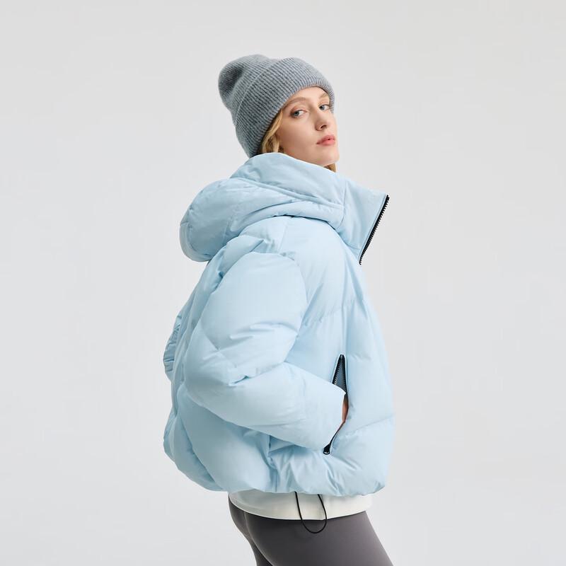 BINJORA Women's Short Hooded Puffer Down Jacket