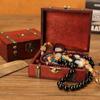 Antique Style Treasure Chest Wood Storage Box Delicate   Daily Necessities