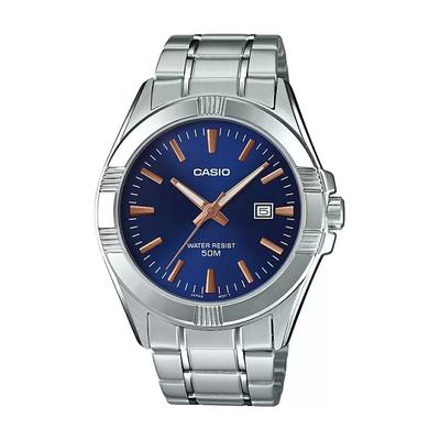 Men's Silver Analog Watch, Silver Analog Men's Watch, Casio