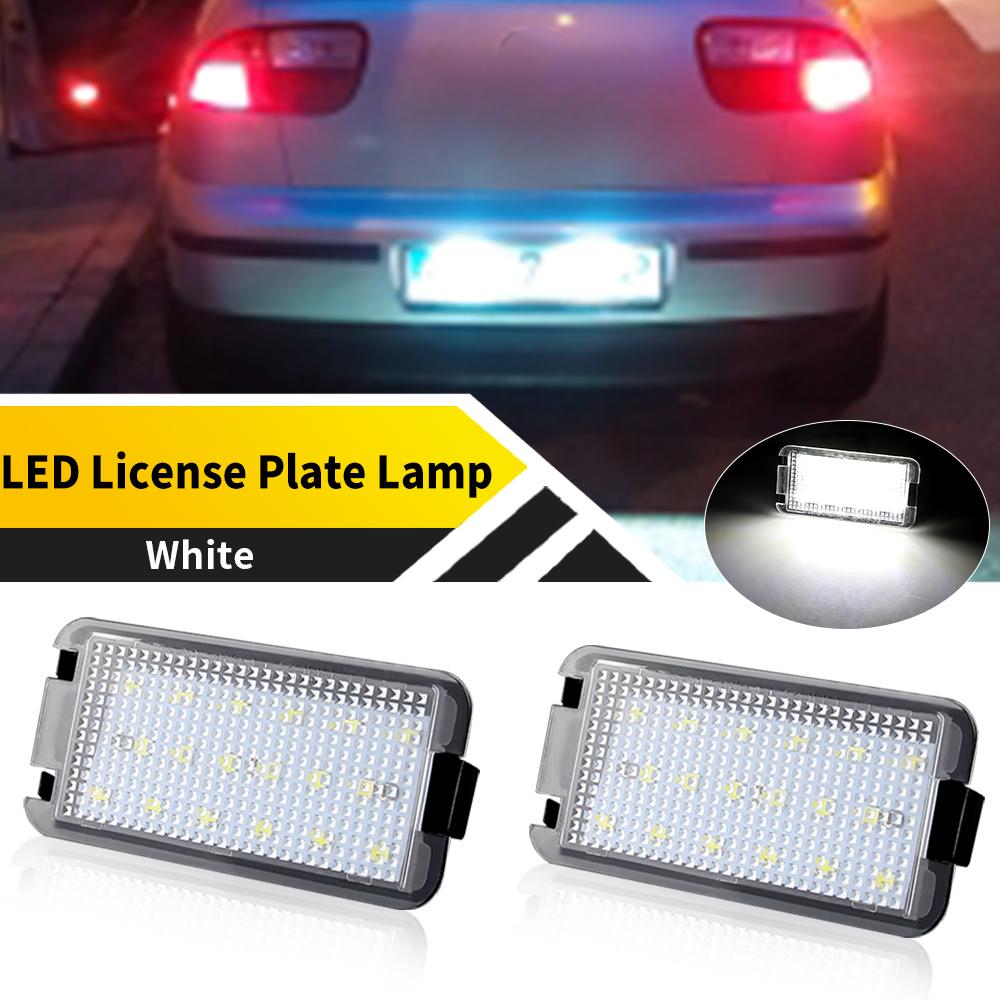 2pcs LIGHT Number License Plate Lights For Seat Altea 2004-2009 Arosa 1997-2004 Facelift Cordoba MK1 (6K) Facelift 1999-2002