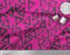 Soimoi Rosa Japan Krepp Satin Stoff Dreieck Geometrische Stoffdrucke Meterware 42 Zoll