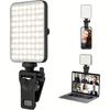 1pc Rechargeable Magnetic LED Selfie Light,3 Modes Dimmable Light,Clip-On for Phone/ Laptop/ PC,Makeup,Video,touch Up Makeup