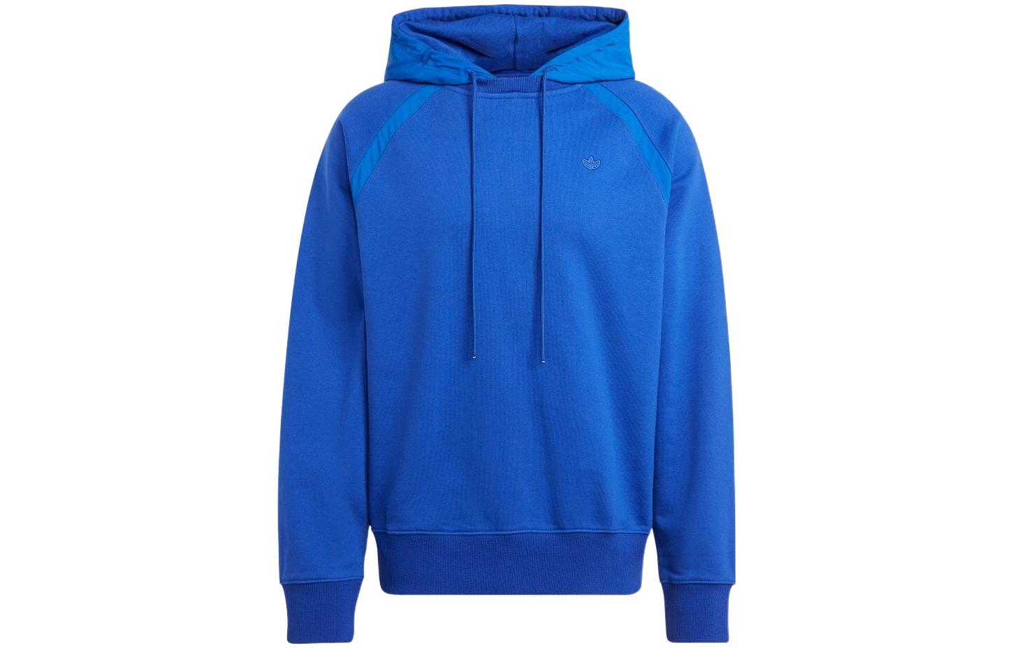 Adidas Originals Sweatshirts Men s Blue Hooded Moderate Regular HR5456 XS