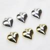 10 Pieces Sweet Heart Pendant Necklace and Earrings Peach Heart Pendant with Hole Heart Pendant for DIY Necklace Making