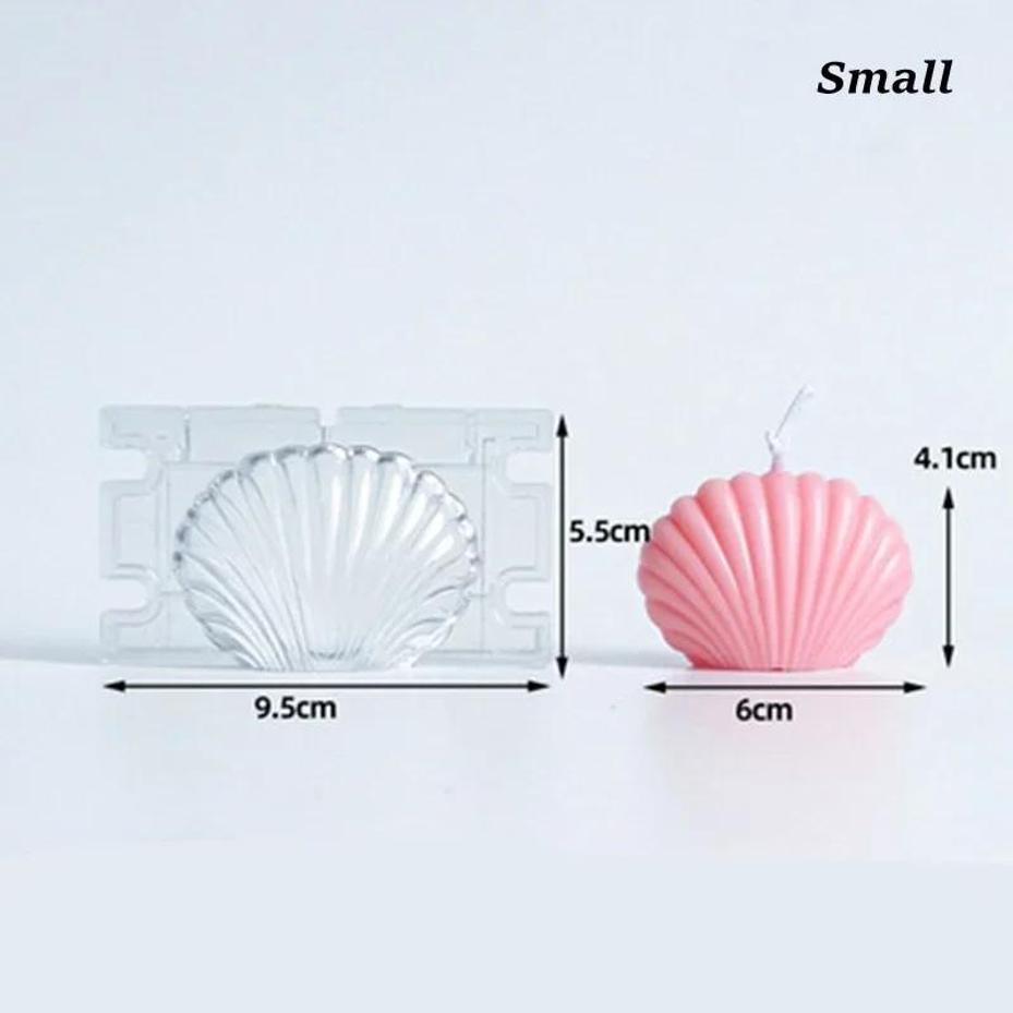 1 Pcs DIY Scallop Candle Mould Handmade Candle Mold Aroma Candle Mold Three-dimensional Scallop Shell Acrylic Mold