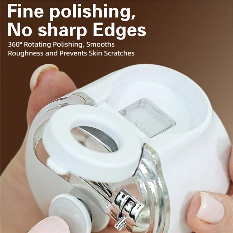 Electric Nail Clippers Automatic Nail Trimmer With Light Nail Repair & Polishing For Infants And Adults Nail Repair Tool