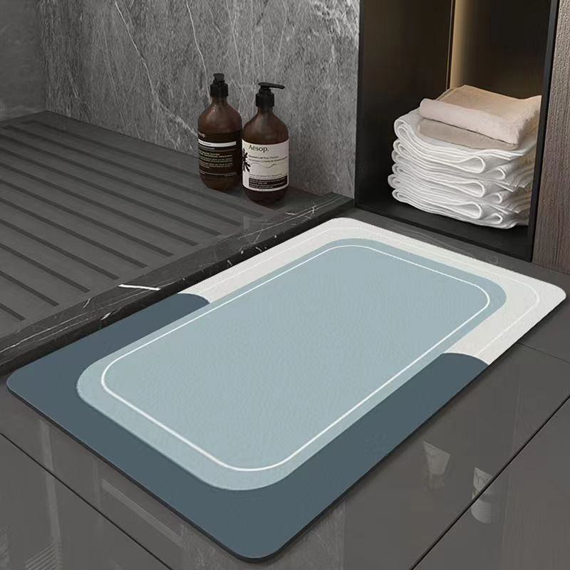 Simple Bathroom Mat Strong Absorbent Diatom Mud Mat Household Bathroom Dirty and Wear-resistant Quick Dry Non-slip Mat