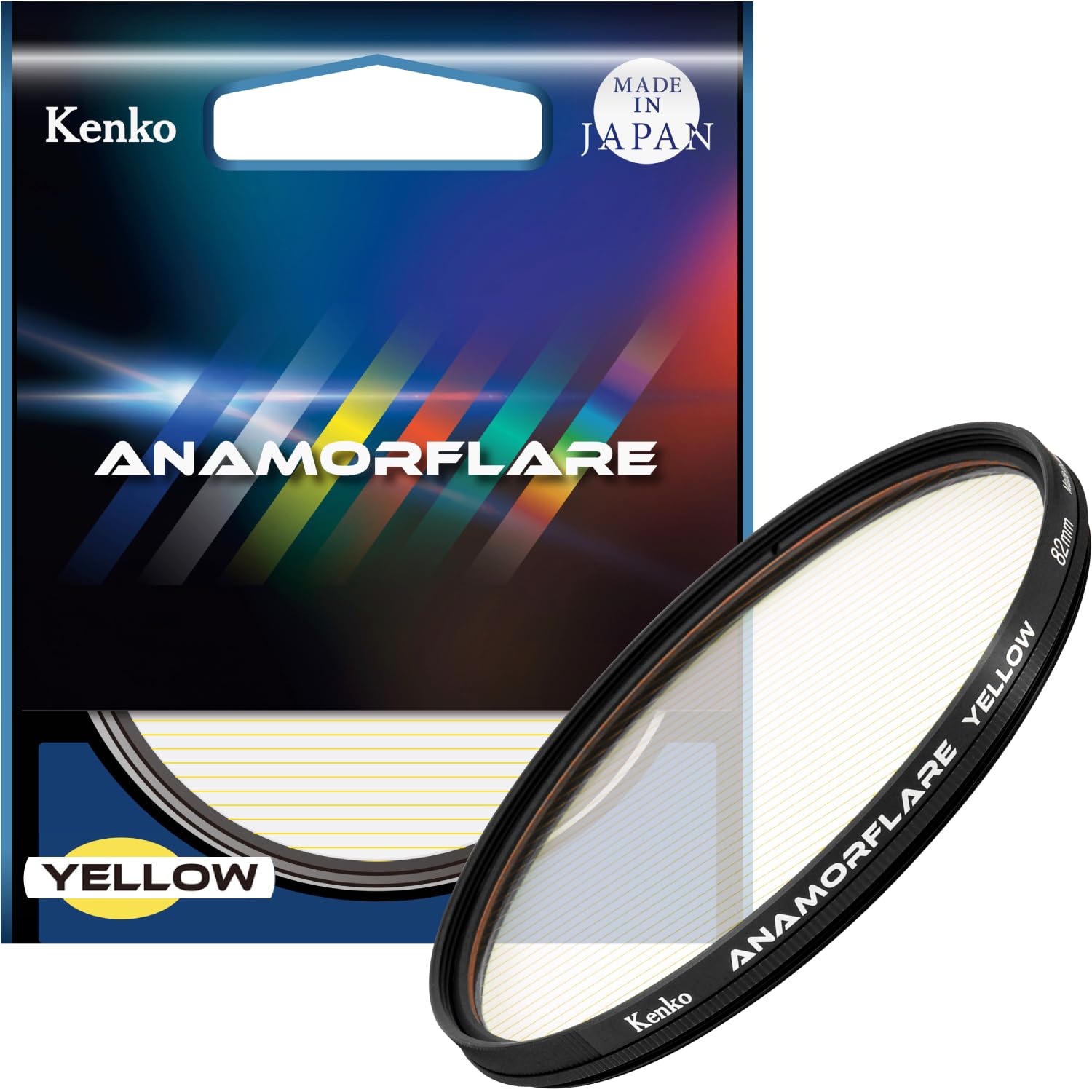 

Kenko Lens Filter Anamo Flare Yellow 82mm Light Effect Rotating Mechanism Repellent Coating Made in Japan 549766 Water/Oil жовтий