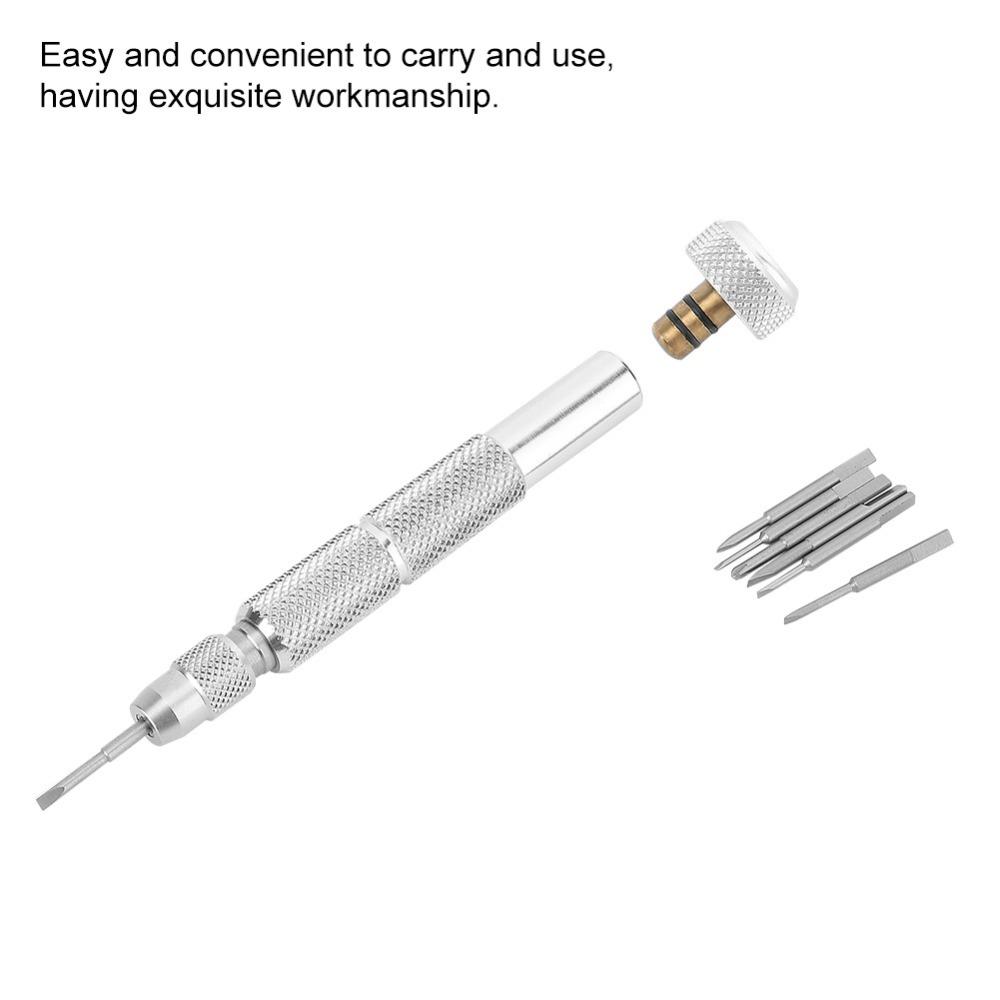 Portable Replace Blades Multi Function Screwdriver Ergonomic Design Watch Repairing Tool Screwdriver Set Jewelry Repair