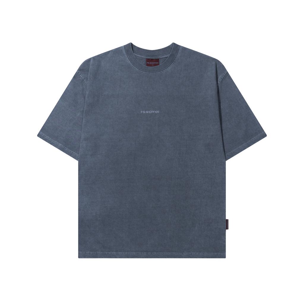 PSSHOPPER Pigment Back Cut Short Sleeve [Dark Navy]